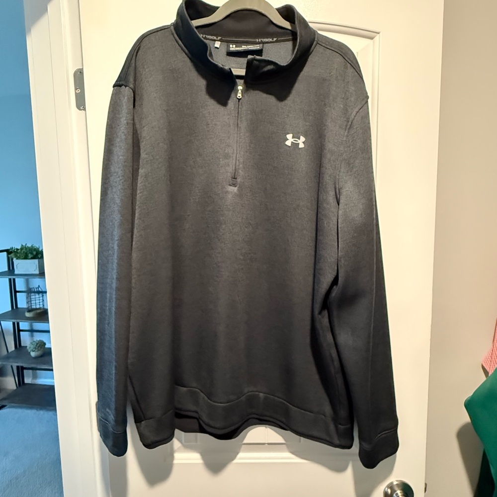 Under Armour Black ColdGear 3XL Fleece Quarter-Zip Top